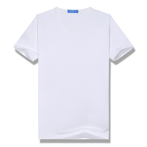 Unisex T-shirt - Men's/Women's - Affordable - Short Sleeves - V-Neck - 100% Cotton - Customizable with logo and image