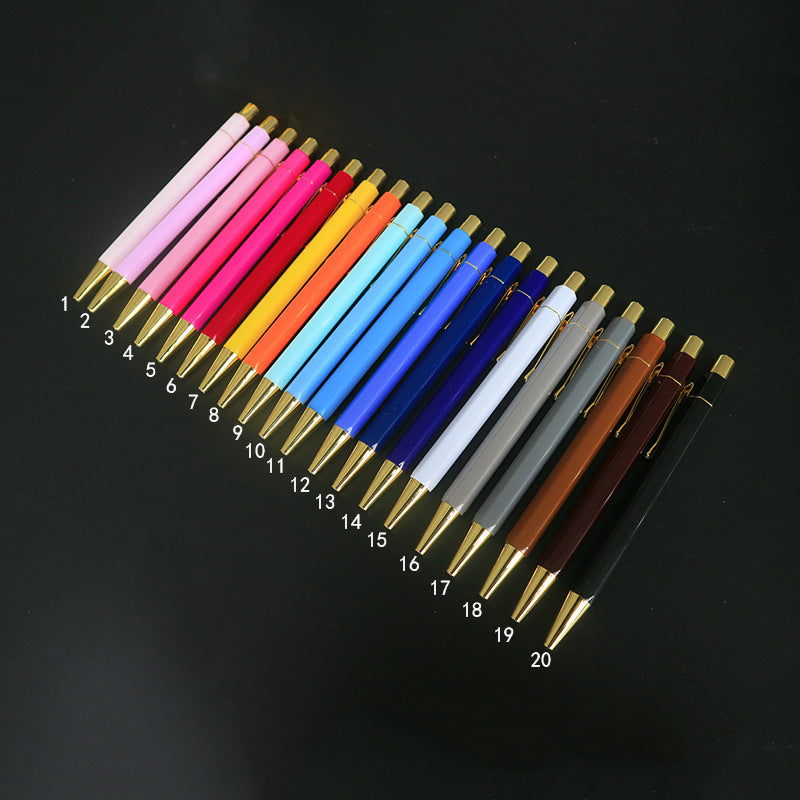 Personalized, glossy pens with case, over 70 colors, ideal corporate gifts