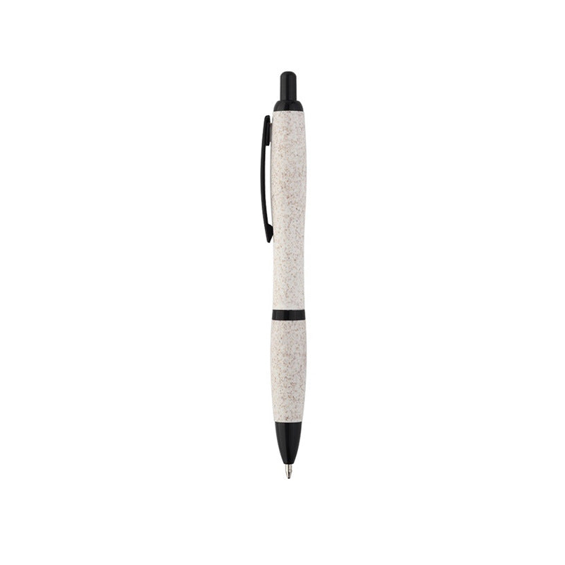 Ballpoint pens made from recycled, eco-friendly wheat fiber with blue and black ink 