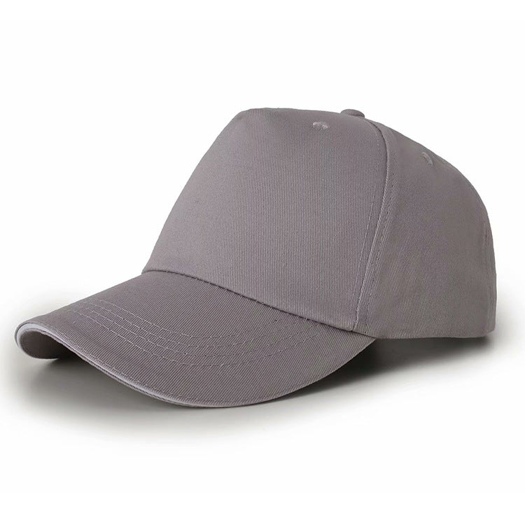 185 g/m² cotton cap with visor and white ClearLine Pro stripe