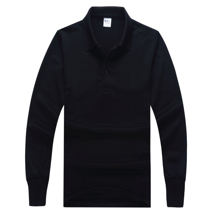 Long-sleeved polo shirts in various colours, made of 240 g/m² cotton