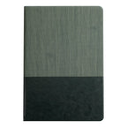 A5 printed notebook with imitation leather and hard cover 