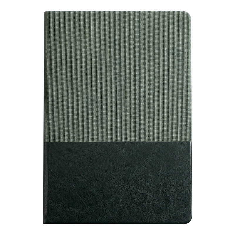 A5 printed notebook with imitation leather and hard cover 