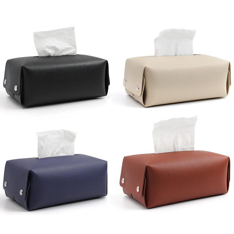 Leather handkerchief bag