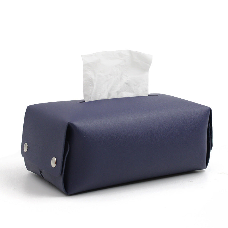 Leather handkerchief bag