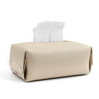 Leather handkerchief bag