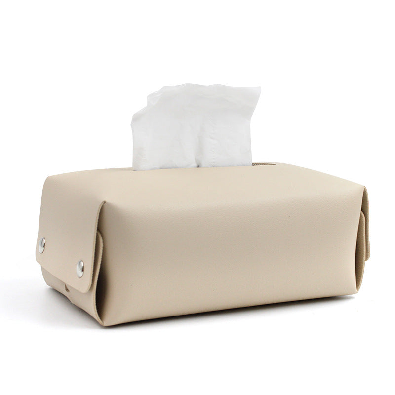 Leather handkerchief bag