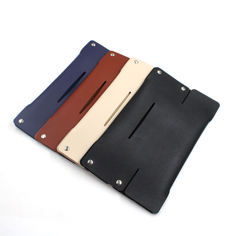 Leather handkerchief bag