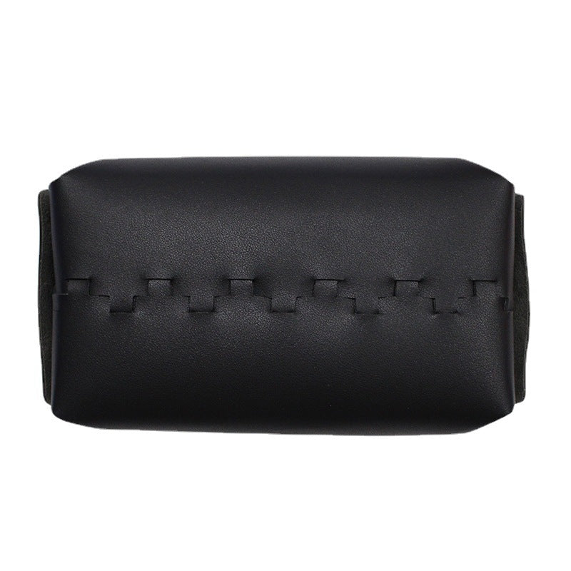 Leather handkerchief bag