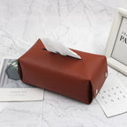 Leather handkerchief bag