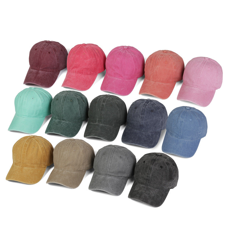100% cotton cap with a washed effect, 200 g/m2