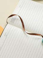 A5 faux leather notebook with high-quality soft-touch lined pages 