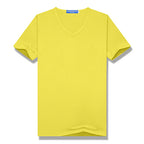 Unisex T-shirt - Men's/Women's - Affordable - Short Sleeves - V-Neck - 100% Cotton - Customizable with logo and image