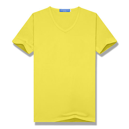 Unisex T-shirt - Men's/Women's - Affordable - Short Sleeves - V-Neck - 100% Cotton - Customizable with logo and image