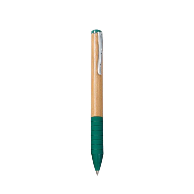 Bamboo and silicone pen with a colored pointer and blue or black ink 
