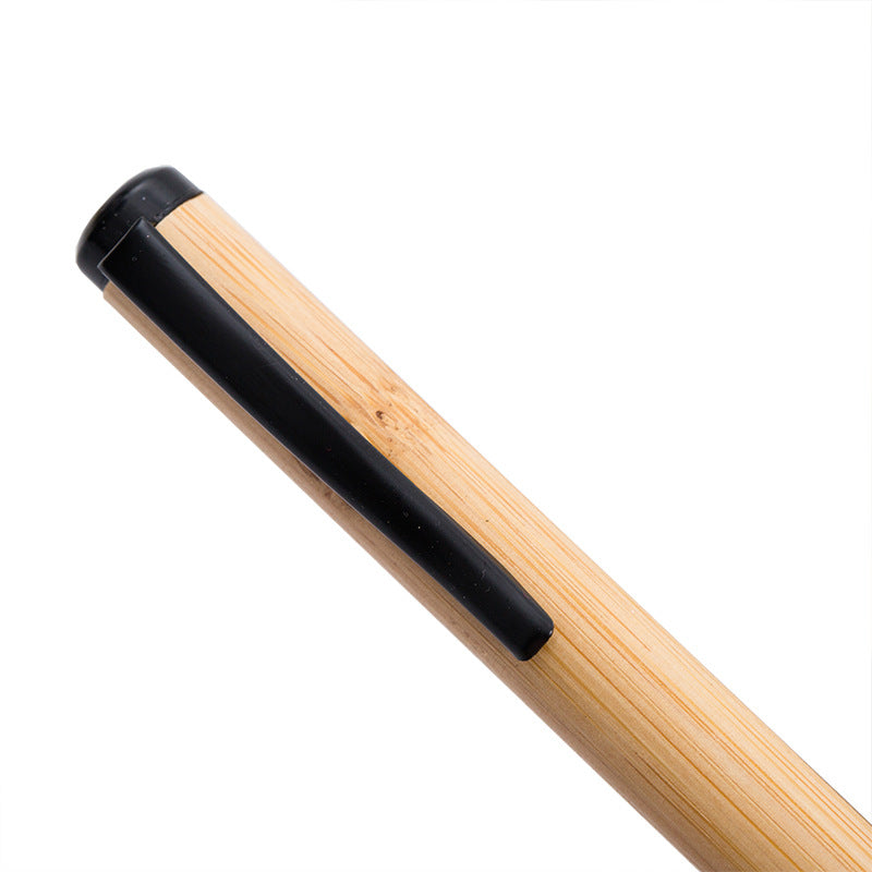 Bamboo and silicone pen with a colored pointer and blue or black ink 