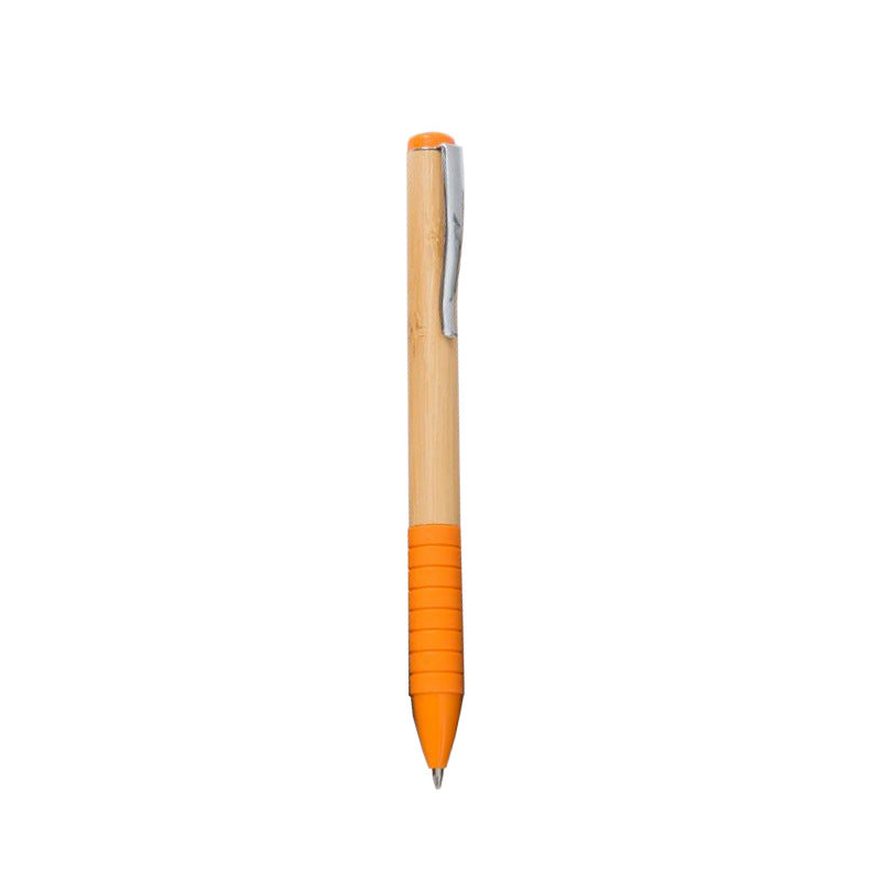 Bamboo and silicone pen with a colored pointer and blue or black ink 