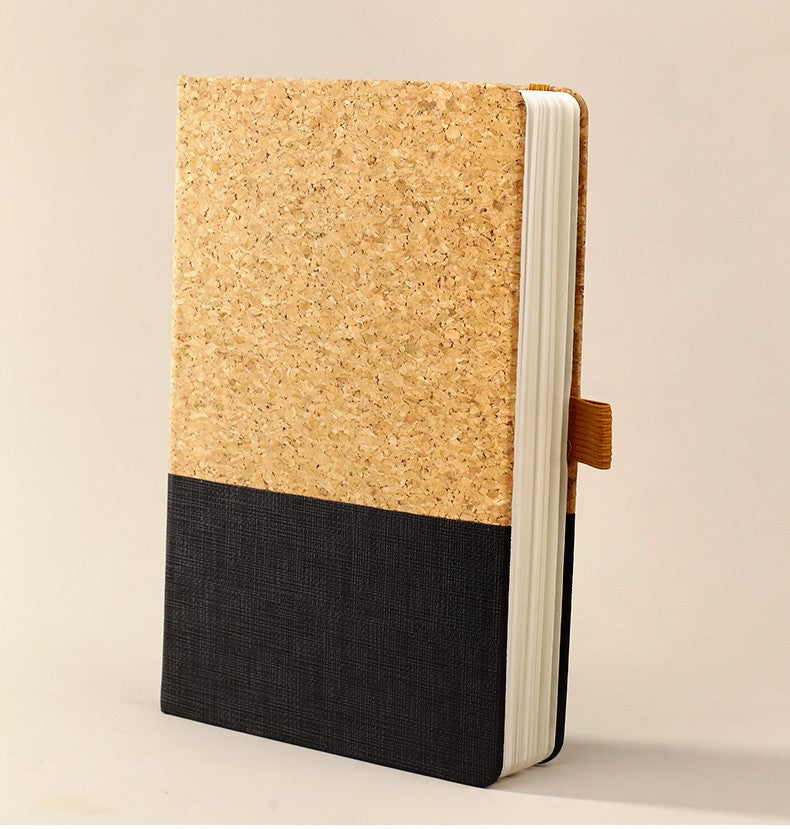 A5 notebook with (without) cork and cotton pen with smooth pages