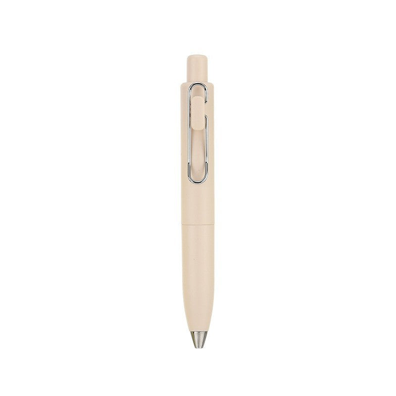 A6 PU notebook with smooth pages, accompanied by a plastic pen