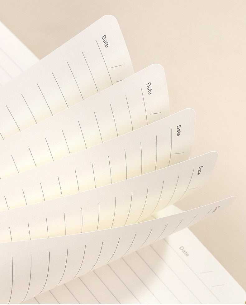 A5 notebook with (without) cork and cotton pen with smooth pages