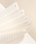 A5 notebook with (without) cork and cotton pen with smooth pages