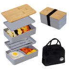 Lunch box set with bottle, lunch box, cutlery, and Lunch TakeAway bag