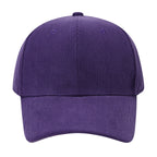 Velvet cap with adjustable metal buckle closure