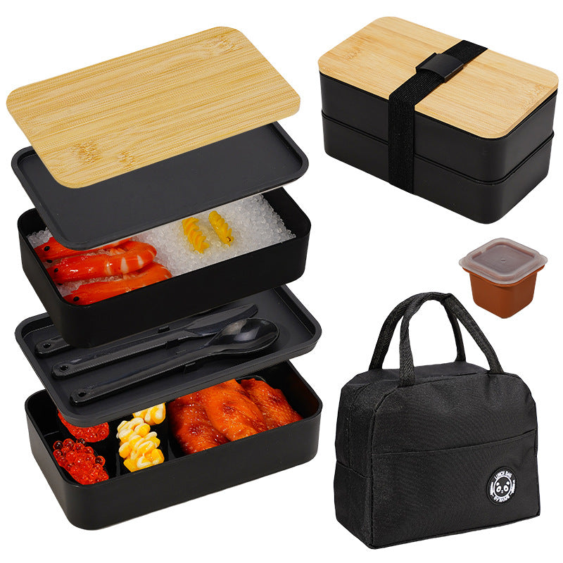 Lunch box set with bottle, lunch box, cutlery, and Lunch TakeAway bag