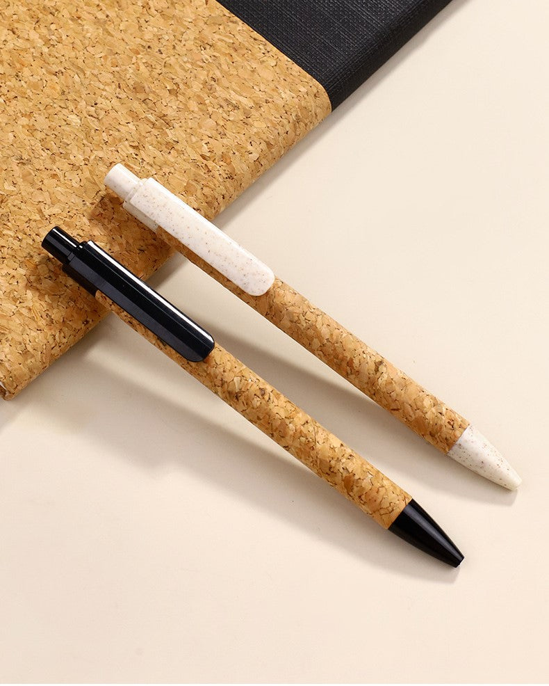 A5 notebook with (without) cork and cotton pen with smooth pages
