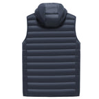 Men's down jacket in polyester. Cheap. Promotional item.