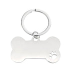 Bone-shaped keychains for dogs