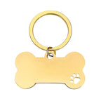 Bone-shaped keychains for dogs