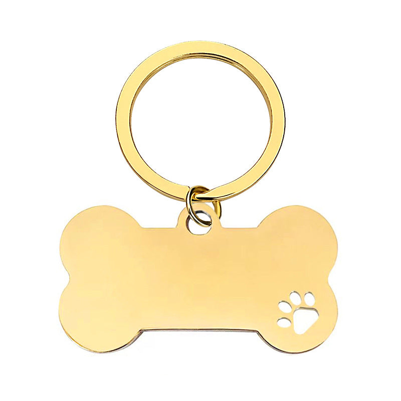 Bone-shaped keychains for dogs