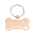 Bone-shaped keychains for dogs