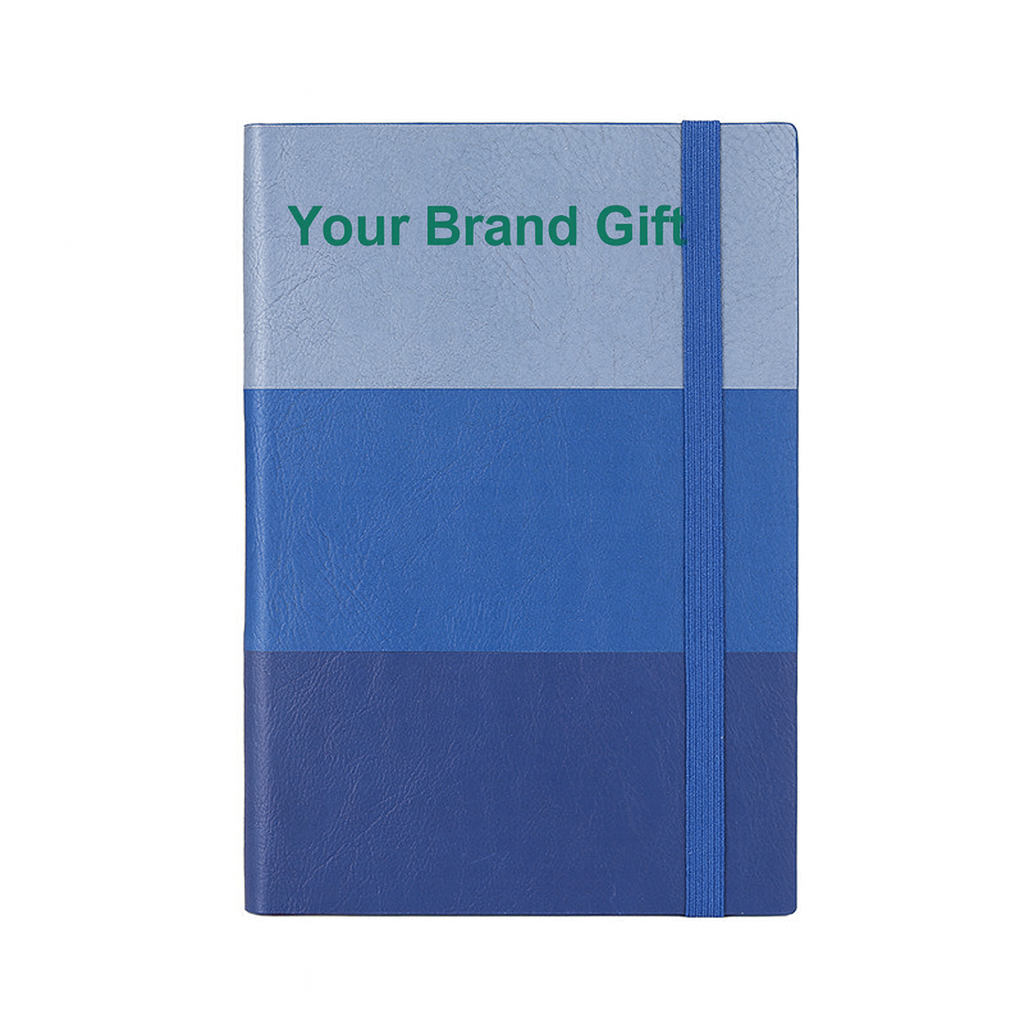 A5 PU notebook with a flexible cover in 3 colors, customizable with your company logo