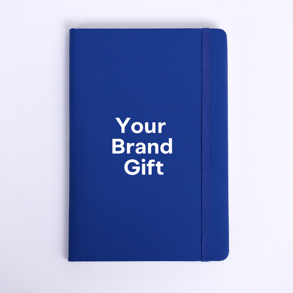 Personalized A5 PU leatherette notebooks with lined pages and cover 