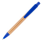 Promotional personalized bamboo pen with blue or black ink 