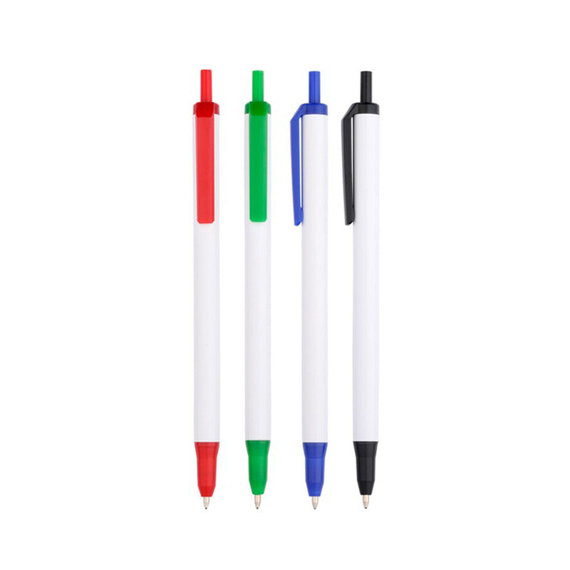 Promotional Economy Rainbow pens in plastic with black or blue ink - inexpensive