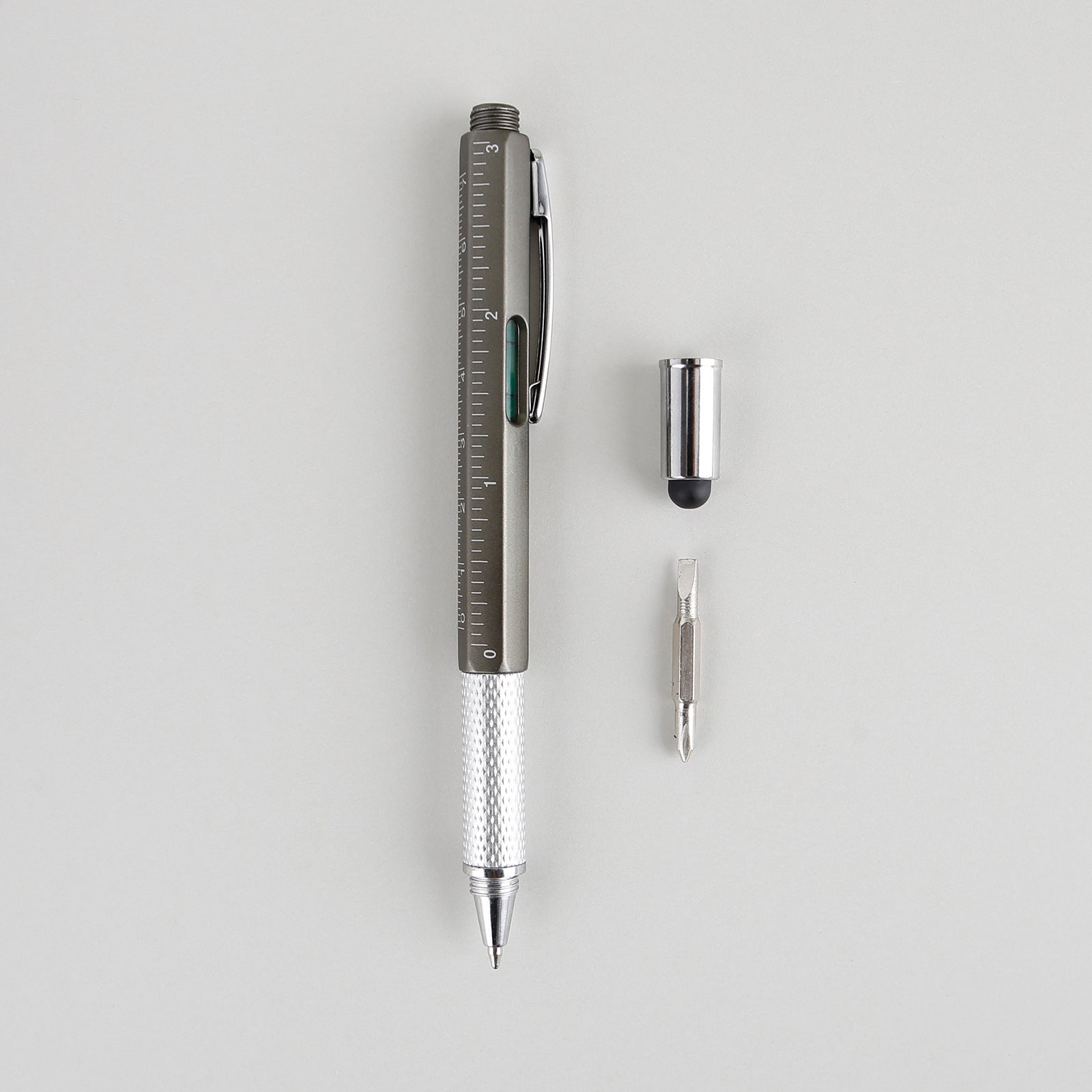 Multi-function promotional pen with measuring function and black ink 