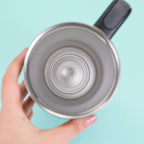 Water bottle with thermos function, straw and carrying handle, 1.18 L capacity