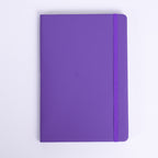 Personalized A5 PU leatherette notebooks with lined pages and cover 