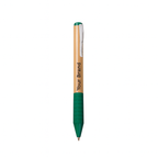 Bamboo and silicone pen with a colored pointer and blue or black ink 