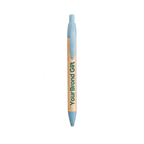 Pens with a durable cardboard and recycled wheat fiber body, blue or black ink