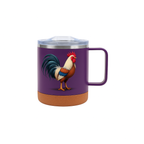 350ml eco-friendly, personalized, leak-proof steel and recycled natural cork mug with lid