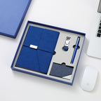 Promotional corporate gift box, notebook, keychain, pen, personalized business card holder with logo