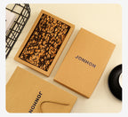 Notebook with custom recycled coffee fiber cardboard