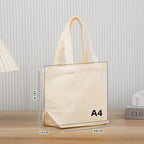 Natural cotton promotional bag 140 g/m2 multi-format
