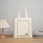 Personalized cotton bag of 140 g/m2 Natural beige