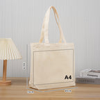 Natural cotton promotional bag 140 g/m2 multi-format