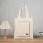 Personalized cotton bag of 140 g/m2 Natural beige